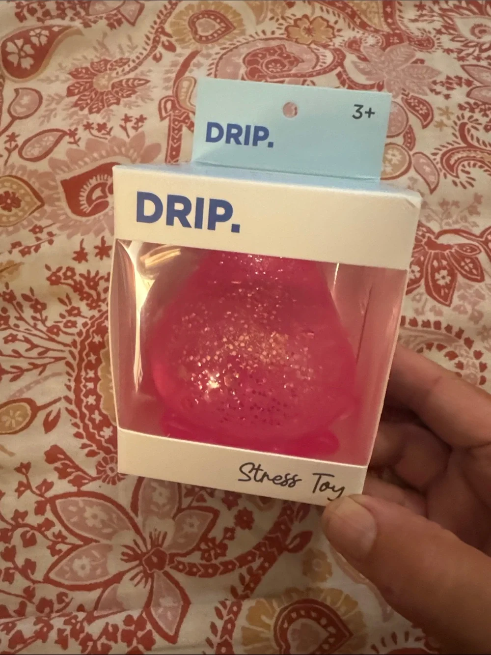 Drip Pink Stress Toy - Glitter Squish Sensory Toy